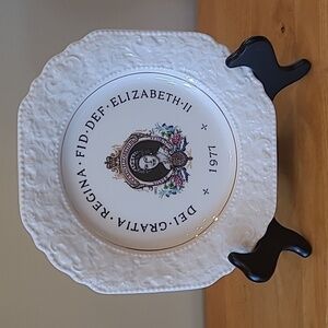 LORD NELSON POTTERY 1977 Silver Jubilee Her Majesty Queen Elizabeth II Plate